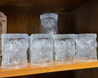 Rocks Glasses (Tree Trunk Design)