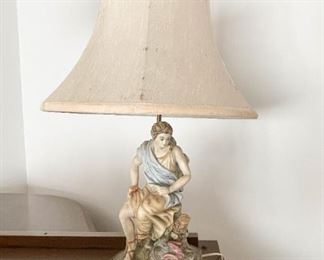 Porcelain Figural Table Lamp (Photo 1 of 2)
