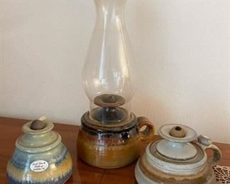 Pottery Oil Lamps