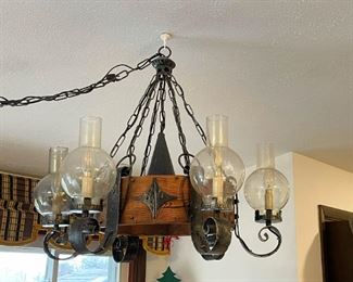 Medieval Style Swag Light Fixture