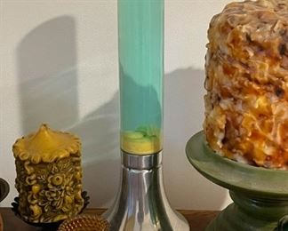 Vintage Lava Lamp, Candles