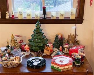 Christmas Decor & Ornaments (the large green ceramic tree is SOLD)