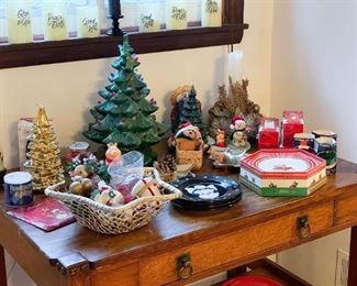 Christmas Decor & Ornaments (the large green ceramic tree is SOLD)