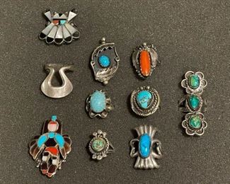 Native American Sterling Silver Rings