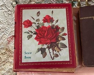 Large Vintage Scrapbook with Greeting Cards (Photo 1 of 2)