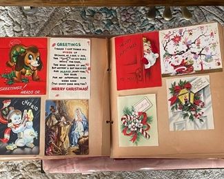 Large Vintage Scrapbook with Greeting Cards (Photo 2 of 2)