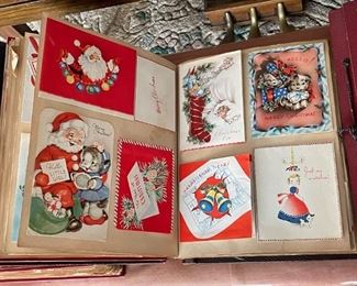 Another Large Vintage Scrapbook with Greeting Cards (Photo 2 of 2)