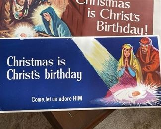 Vintage Christmas Banner