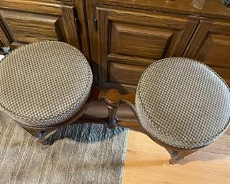 Unique Double Seated Stool / Bench (Photo 2 of 2)