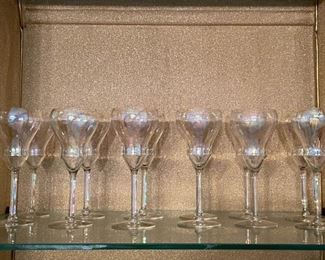 Iridescent Stemware / Wine Glasses