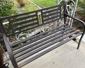 Metal Garden Bench (Photo 2 of 2)