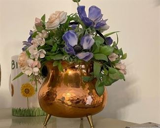 Copper Tripod Vase