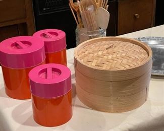 Bright Storage Canisters, Bamboo Steamer