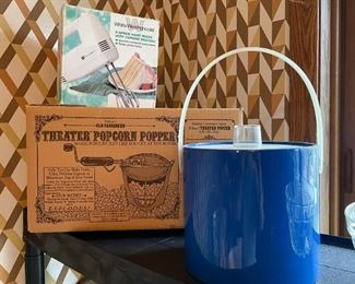 Hand Mixer, Popcorn Popper, Blue Ice Bucket
