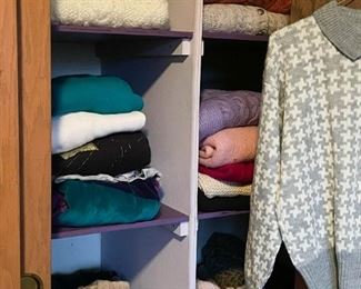 Women's Clothing (Lots of Sweaters)