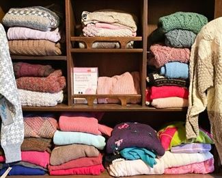 Women's Clothing (Lots of Sweaters)
