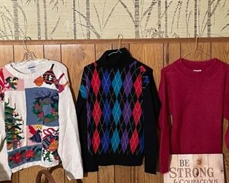 Women's Clothing (Lots of Sweaters)