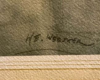 Framed Artwork, Signed (Photo 3 of 3)