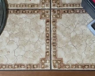 Vintage Tile-Top Expansion Table (Photo 2 of 2)