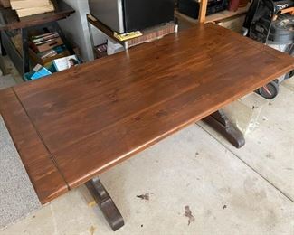 Wooden Trestle Table (Photo 2 of 3)