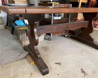 Wooden Trestle Table (Photo 3 of 3)