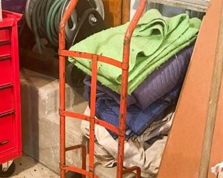 Hand Cart / Dolly, Garden Hose, Moving Blankets
