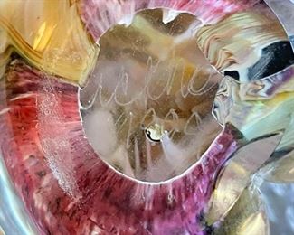 Heart-Shaped Art Glass Paperweight by Robert Eickholt (Photo 2 of 2), there are 2 of these available