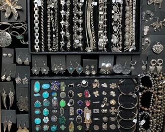 Sterling silver statement jewelry, all 50% off!