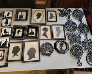 ES silhouettes and trivets