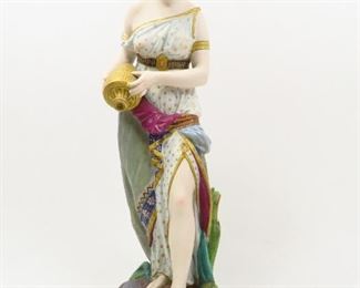 JEAN GILLE FRENCH c 1845 TALL 16.5" WOMAN LADY HOLDING WATER VASE WINE JUG                  $790 plus shipping
 
 
DETAILS:
Antique (circa 1850)
Jean Gille 
Woman/Lady Holding Water Vase/Wine Jug 
Bisque Figurine 
17" H  x 6" D (base)