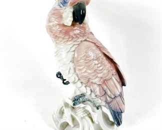 VINTAGE KARL ENS PORZELLANFABRIK VOLKSTEDT PORCELAIN PARROT GREEN WINDMILL MARK RARE GERMANY $775 plus shipping
 
 
DETAILS:
Vintage (1919-1945)
Porzellanfabrik
Karl Ens 
Volkstedt
Pink Parrot
Glazed
Porcelain
Green Windmill Marks 
13.5" tall approx 7" w
Made in Germany