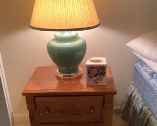 Oak bedside tables