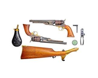 1860 Army U.S. Cavalry Commemorative .44Cal. Percussion Revolver Cased Set