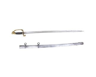 C. 1855-1857 French Infantry Officer's Sword & Scabbard