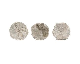 Lot of Atocha 4 Reales Silver Shipwreck Coins