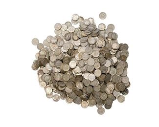 Large Lot Unsearched 90% Silver Roosevelt Dimes Pre 65