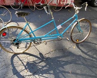 Schwinn #1 Deluxe Twinn Tandem Bike in Robins Egg Blue in Awesome Condition.