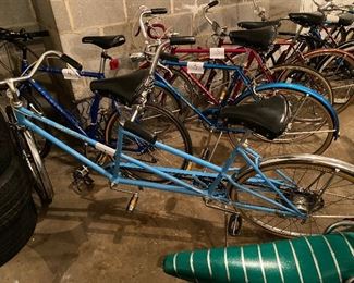 Schwinn #1 Deluxe Twinn Tandem Bike in Robins Egg Blue in Awesome Condition.