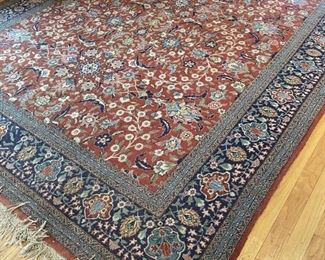 $200                                                                                                                       LARGE HAND KNOTTED RICH MULTI TONED FLORAL PATTERN ACCENT RUG WITH BORDER
Beautiful hand knotted rug in a traditional floral pattern.  This rug is a fantastic choice for Mission, Traditional or Eclectic decor.  The gem colored tones are rich and on trend with current decor style.
**OFFERS CONSIDERED
DETAILS + DIMENSIONS:
122"L x 80"W
CONDITION: This piece shows signs of wear mostly visible on the edges and fringe.  Please refer to photos for a more detailed look at condition.  We make every attempt to list and photograph any defects or signs of wear that are significant to this sale. 
LOCAL PICK UP BOYDS, MD.  BUYER IS RESPONSIBLE FOR ANY NECESSARY DISASSEMBLY AND ALL COSTS ASSOCIATED WITH SHIPPING OR PICK UP.         