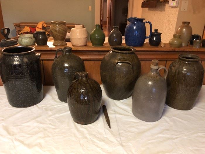 Almost all the pottery is signed