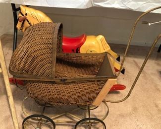 1880's wicker doll carriage