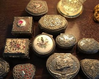 Collection of small jewelry boxes