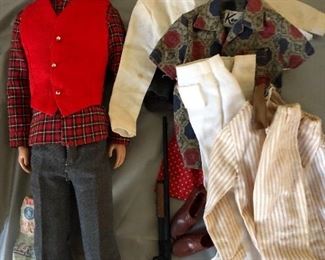 1960’s Ken doll , with clothes. 