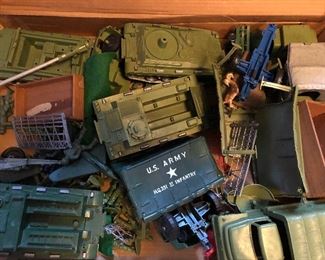 Vintage Army toys in box