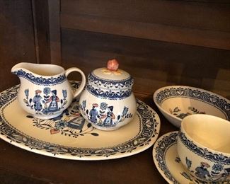 Johnson Brothers set of Hearts & Flowers , plus creamer and sugar