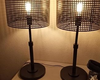 ($82) 2 Industrial Style Lamps one price