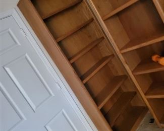 ($38 each) 2 Tall One Section Bookshelves 