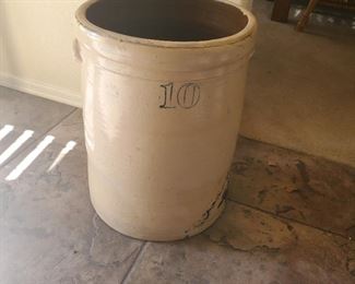 ($65) Stoneware #10 Crock