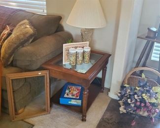 ($45) coffee table with 2 side tables