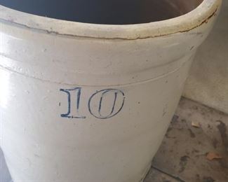 ($65) Stoneware #10 Crock